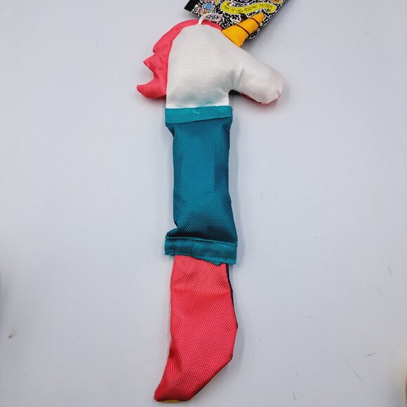 Chew Resistant Rainbow Unicorn Squeaky Crinkle Texture Dog Small Animal Pet Toy - Picture 5 of 7